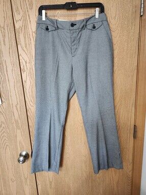 A New Day Women's  Black And White Dress Pants with Pockets, High Waisted, Flare